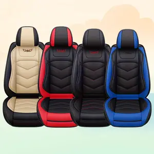 PU Leather Car Seat Covers, Universal Fit for Pickup & Suv, All-Season Protection, Durable Material, Easy Installation, Auto Seat Covers