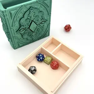 Spellbook Dice Tome, Holder & Rolling Tray for DND, MTG TTRPG Board Games