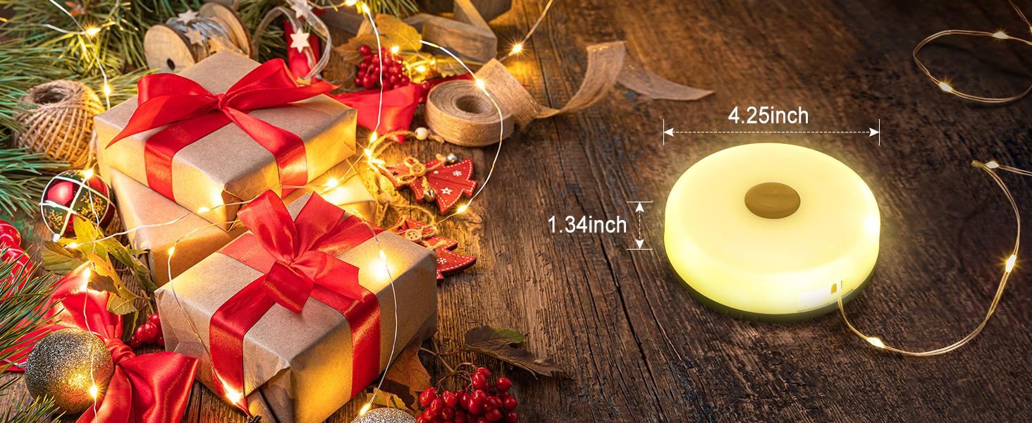 XTAUTO 4 in 1 Quick Storage LED Camping String Lights, 8 Lighting Modes Waterproof Portable Tent Lights, Outdoor Patio Garden Party Halloween Emergency Camping Essentials