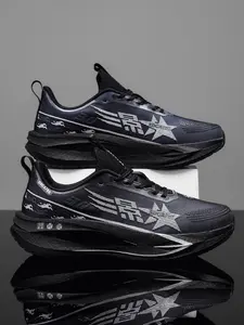 Professional Air Cushion Running Shoes, Ultra-Light Flyknit Breathable Sports Shoes, Soft Elastic Shock Absorption Marathon Running Shoes, Unisex