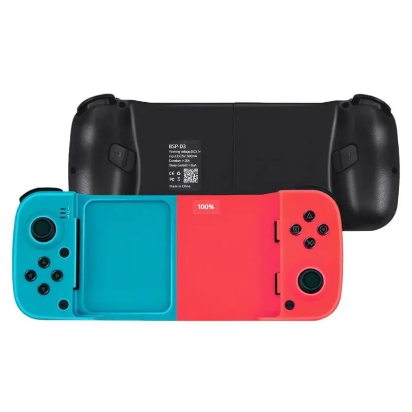 New  BT Wireless Game Controller, Bluetooth-compatible Stretch Gaming Joystick, Compatible with iOS /Android PC, Low Latency, Ergonomic Grip, Adjustable Controller，3.1415926