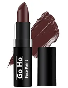 Go Ho Camo Face Paint Brown Stick - Maroon Eye Black Stick Hunting Face Body Paint Professional SFX Makeup,Safe Facepaint Nose&Lip Smacking for Halloween(Brown Color)