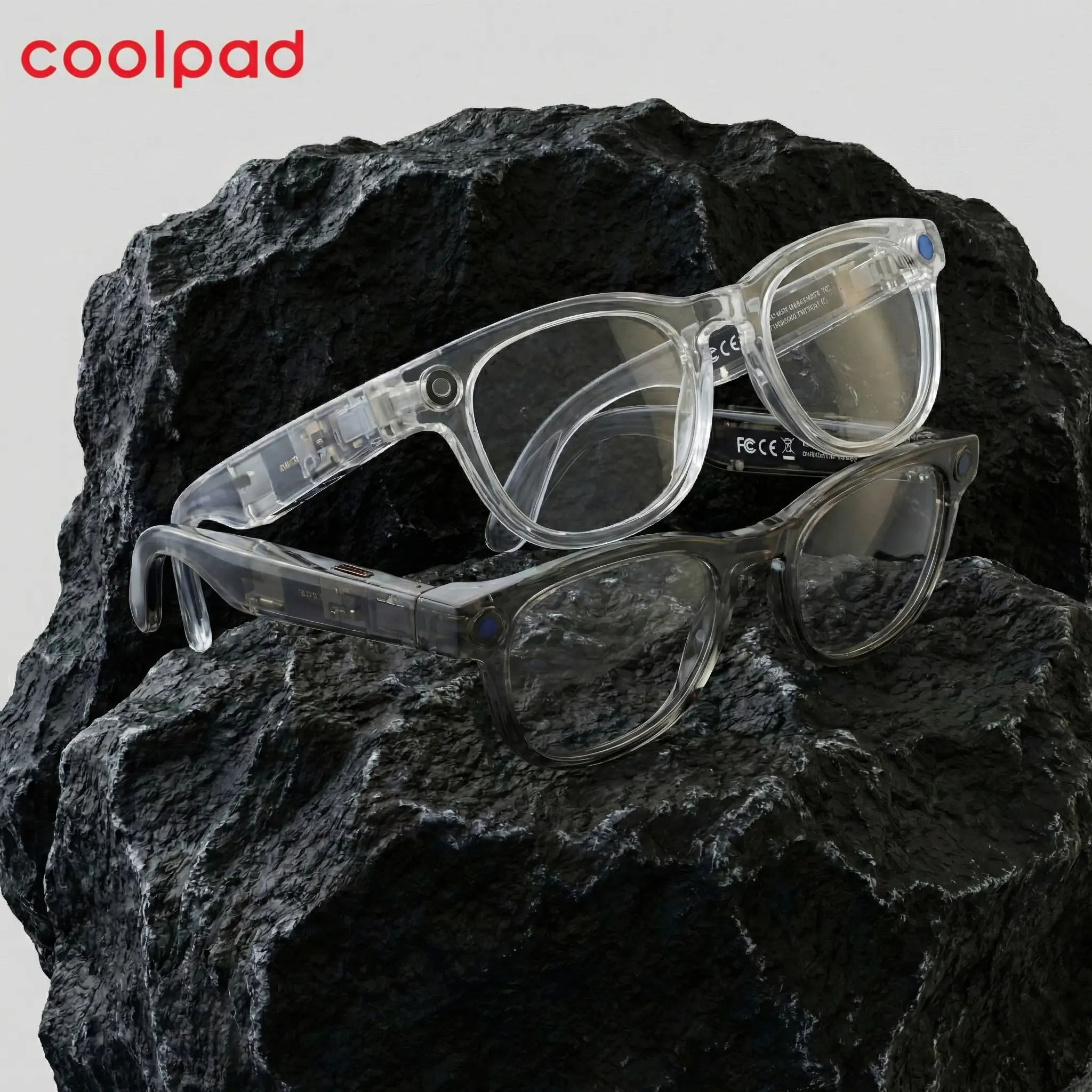Coolpad Casual Smart Glasses with Camera - Wireless Smart Glasses, Bluetooth Wearable Tech, Enhanced Vision, AI Voice Assistant, Real-Time Translation Feature, Smart Glasses Camera
