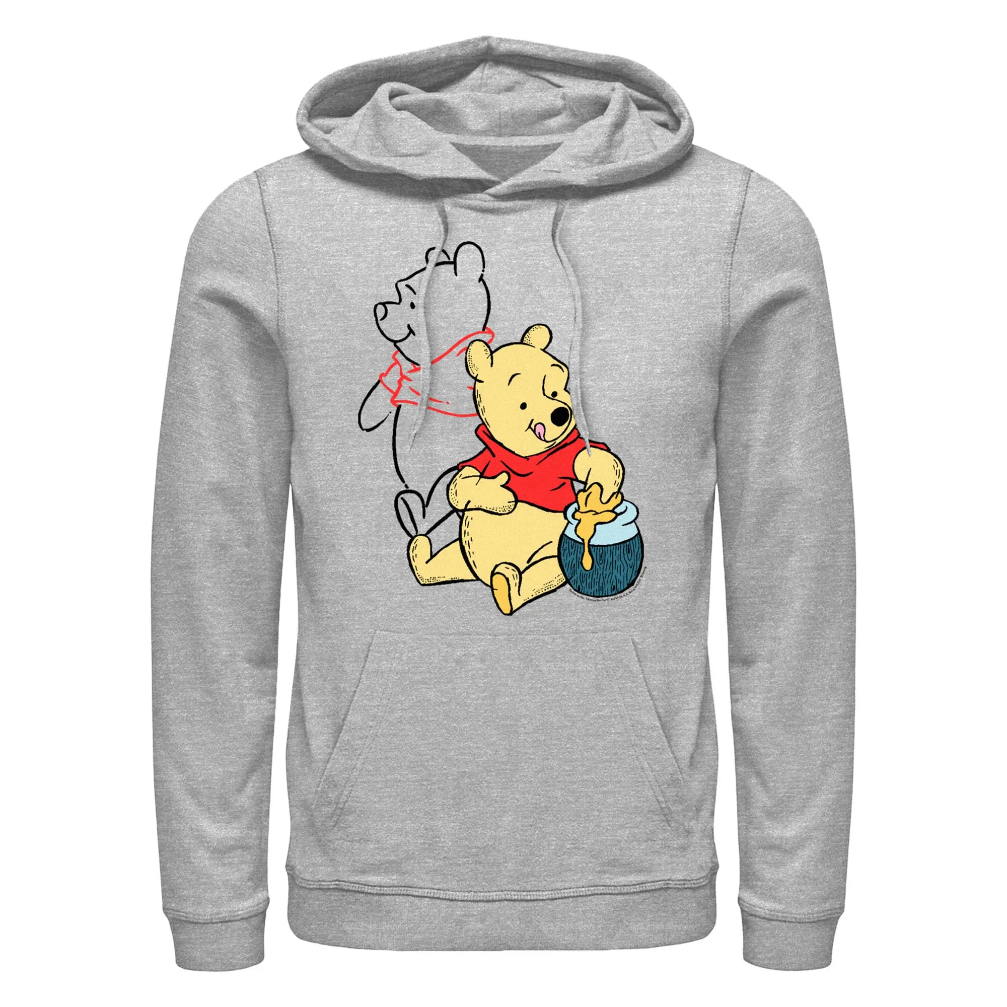 Men's Winnie the Pooh Honey and Happiness Pull Over Hoodie