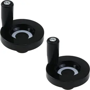 2PCS 63x8mm Hand Crank Revolving Hand Wheel M6 Thread Handle 2.48" for Lathe Machine Grinder
