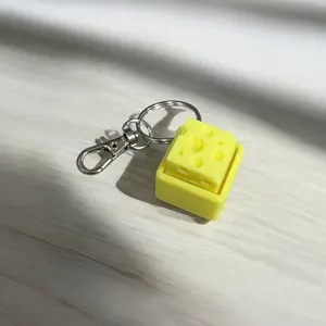 GLOW in the Dark Cheese Clicker - Keycap Clicker Keyboard key Switch Keychain - 3D Printed
