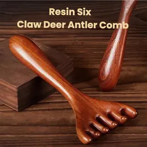 Resin Antler Comb, Natural Hair Care Tool, Durable Resin Material, Perfect for Styling & Grooming, Ideal Gift for Nature Lovers