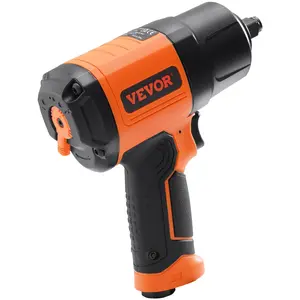 VEVOR 1/2-Inch Air Impact Wrench, High Torque Up to 1400 ft-lbs, Lightweight 4.6 lb Design Pneumatic Impact Gun with 11-PCS