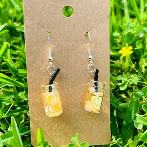 Lemon Water Earrings Female Female