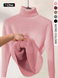 women's plain high neck sweater, casual long sleeve jumper for fall & winter, fashion ladies' knit clothing for daily wear