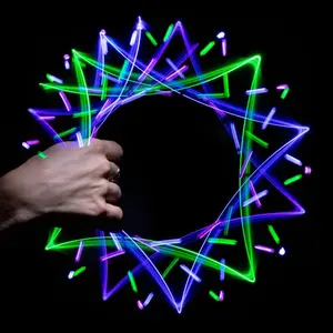 6 LED Spinning Orbit Pure Bliss Multicolor Pattern - Flow Rave Toy