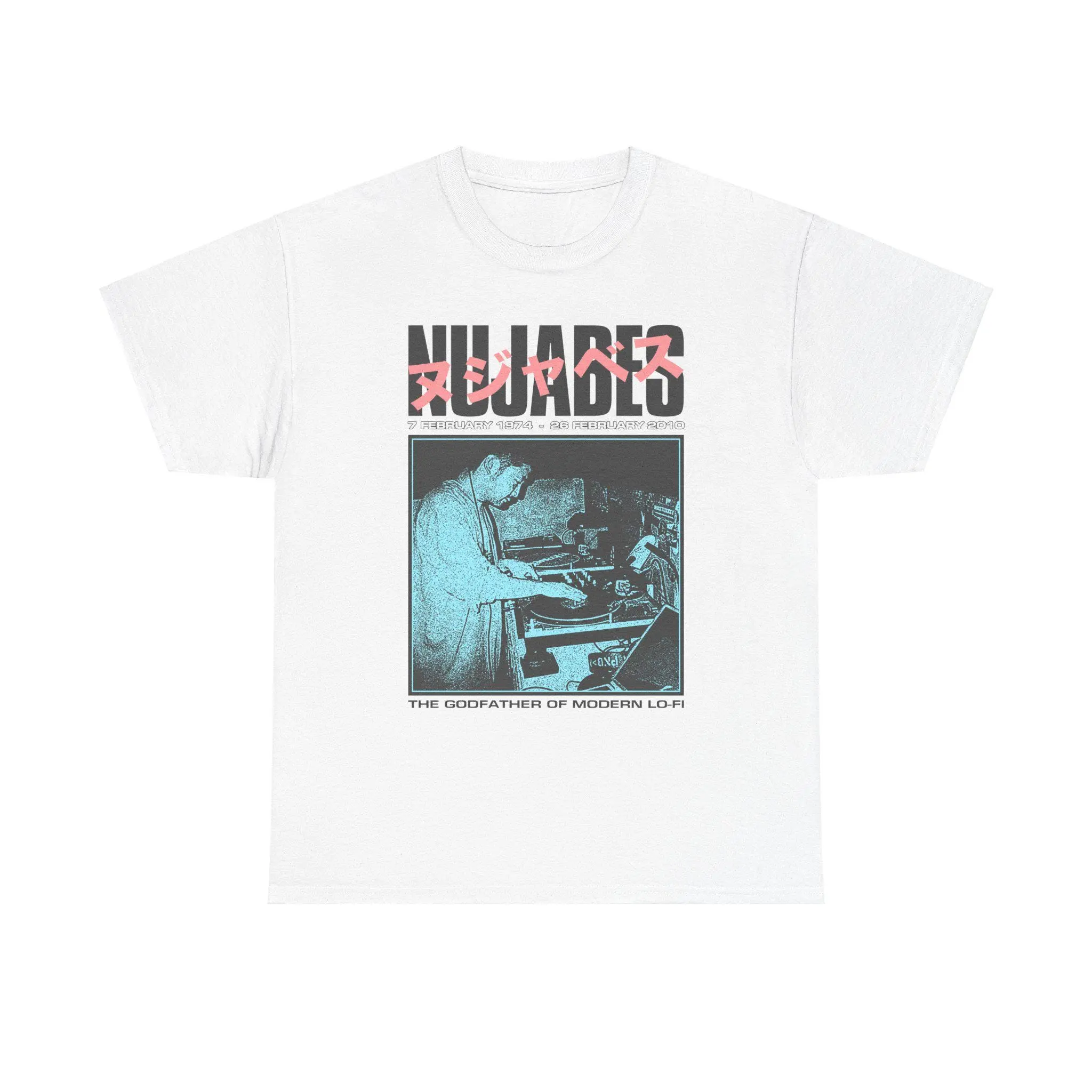 NUJABES (Jun Seba) Fanart T-shirt, Retro Graphic, Hip hop Tee, Lofi Tee, Chill hop Tee