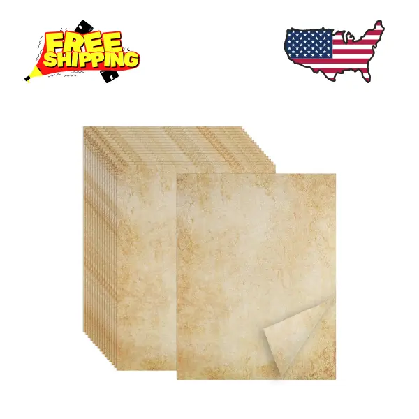 70PCS Vintage Paper 8.5 x 11 in Parchment paper for Writing Letter