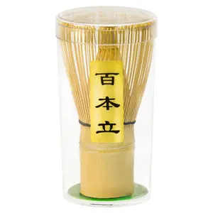 Matcha Whisk, Matcha Whisk Set Matcha Bamboo Whisk for Matcha Powder Handcrafted Organic Traditional Japanese Chasen, 100-Prong Matcha Stirrer Wisk Mixer Brush for Authentic Tea Preparation