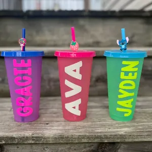 Custom color change cups. Tumblers & Starbucks cold cups