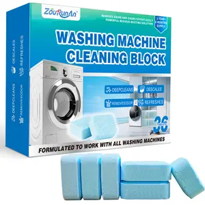 Washing Machine Cleaner Descaler Tablets - 36 Count, 18-Month Supply, Deep Cleaning Descaler for Front & Top Load Washers, Grime, Mold & Limescale, Septic Safe, Compatible with All Brands
