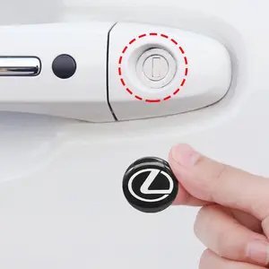 14mm Lexus Keyhole Cover Sticker, Anti-Corrosion Scratch Protection Decal, Car Door Lock Accessory, Fits Lexus Models, Car Decals