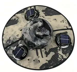 A hat with a fan, Zero Emissions Cooling - Harness The Sun, Stay Cool All Day，Fish All Day Without Heat Exhaustion ， Suitable for outdoor workers, outdoor leisure enthusiasts or outdoor volunteers, photographers, etc