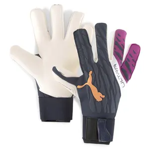 PUMA Mens Ultra Grip 1 Hybrid Pro Goalkeeper Gloves Soccer Cleats  - Black