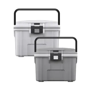 Two 8qt Lunchbox Coolers- White and Cement