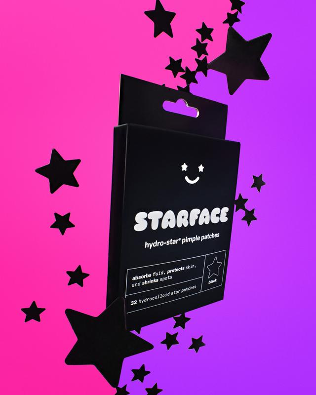 Starface Black Star Pimple Patches, 32 ct Acne Stickers Skin Care Product