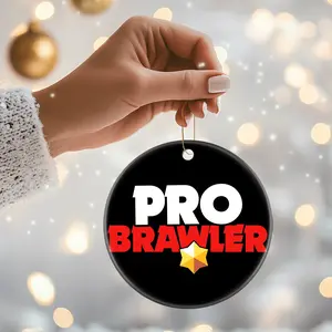 Christmas Ornaments Best Pearl Build Brawl Stars Pro Brawler Brawl Stars Acrylic Circle X-Mas Decor Birthday Family Tree Holiday