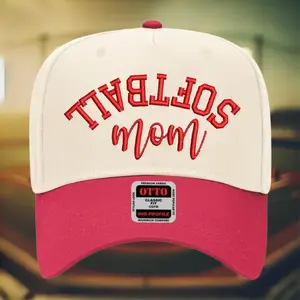 Softball Mom Upside Down Hat, 5 panel SnapBack, Softball Mom Hat, Softball Gameday hat, Flipped Text Hat,Upside Down Hat, Softball Mom Gift