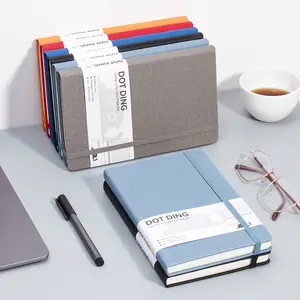 A5 Simple Strap Notebook, Dotted Inner Pages, Work Learning Notebook, Office Stationery, Suitable for Office/school/home/business