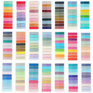 4200 count Book Tabs for Annotating, Sticky Tabs Transparent Sticky Notes, Colorful Morandi Page Markers for Notebooks, Multi-Colored Writable and Repositionable Book Flags Strip