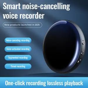 Magnetic Digital Voice Recorder + Voice Activated Recorder, Compact Audio Recorder, Audio Recording Device, Grabadora de Audio Digital Usb Wireless Portable Mini Headsets