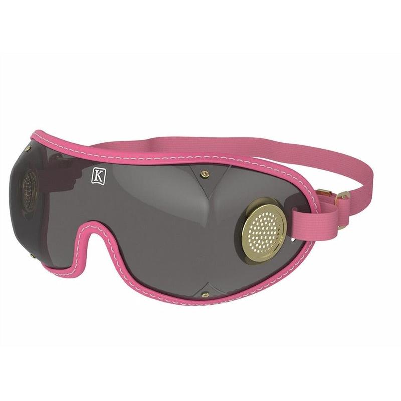 Kroops Original Jockey Racing Goggles - Grey Lens, Brass Vent