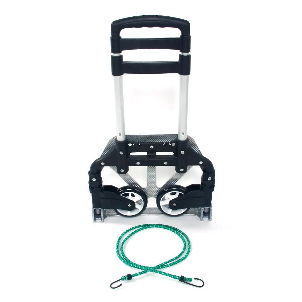 【Summervibes】Ubesgoo Aluminium Portable Folding Collapsible Push Truck,Hand Trolley Luggage Hand Cart and Dolly 165.35 lbs (75kg) for Home, Auto, Office,Travel Use