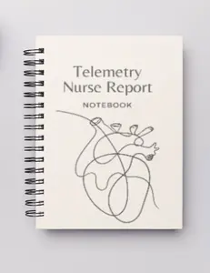 Telemetry (1 patient) Nurse Report Notebook