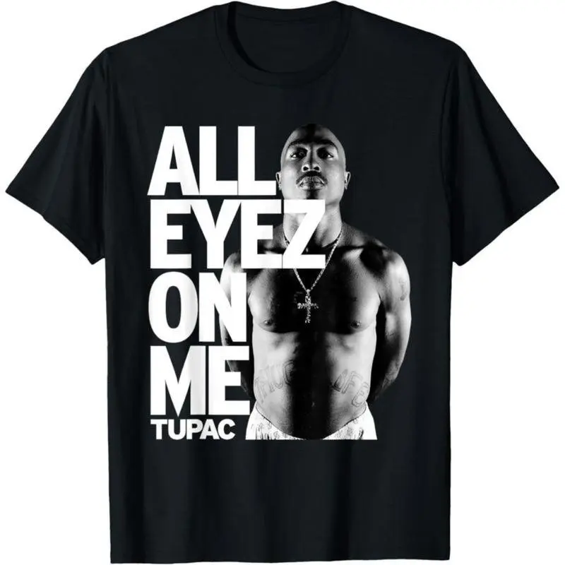 Short Sleeve Graphic Tee, Tupac All Eyez On Me Vintage 90s T-Shirt for Men & Women, Stylish Oversized Streetwear Top, Tshirt