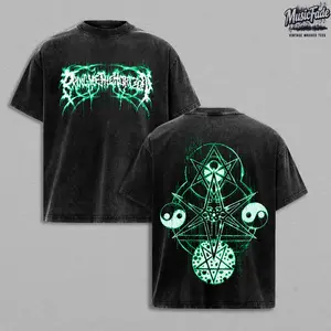 Bring Me The Horizon Counting Blessings Tee, Vintage Washed Oversized Band Graphic T Shirt, BMTH Metalcore Rock Streetwear, Double Sided Heavyweight Cotton Dark Aesthetic Shirt, Emo Punk Music Fan Gift For Men Women