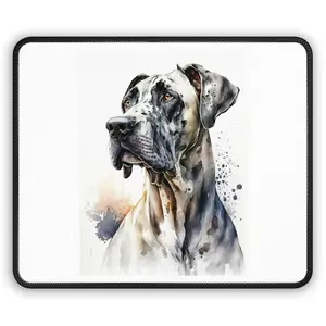 Gaming Dog Art Mouse Pad, Unique Gift for Dog Lovers, Home Office Decor, Pet-Themed Computer Accessory