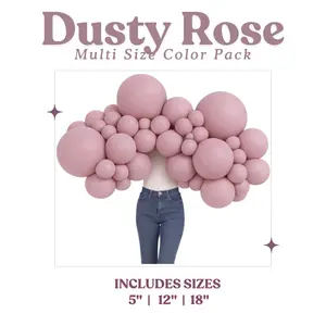 Dusty Rose Balloon Pack with Optional Add-Ons