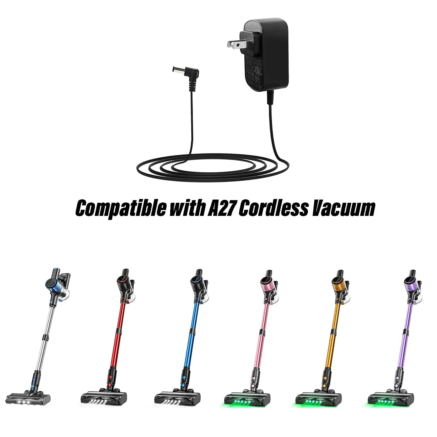 VICEASE Power Adapter for A27 Cordless Vacuum Cleaner