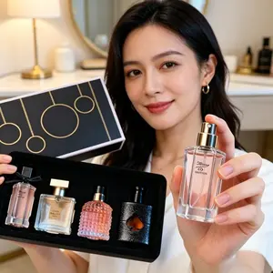 Four-Piece Set, Four Different Scents, 30ML Each, Long-Lasting Fragrance, Perfect for Shopping, Dates, Parties, Gifts