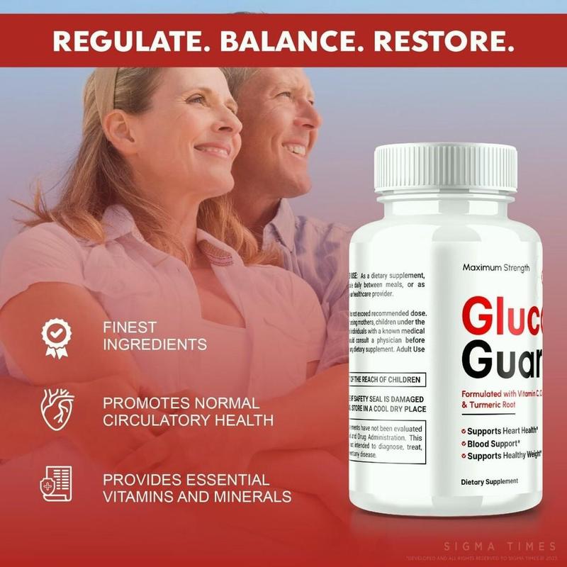 Gluco Guard Advanced Blood Sugar Support Pills for Overall Metabolic Health 60ct