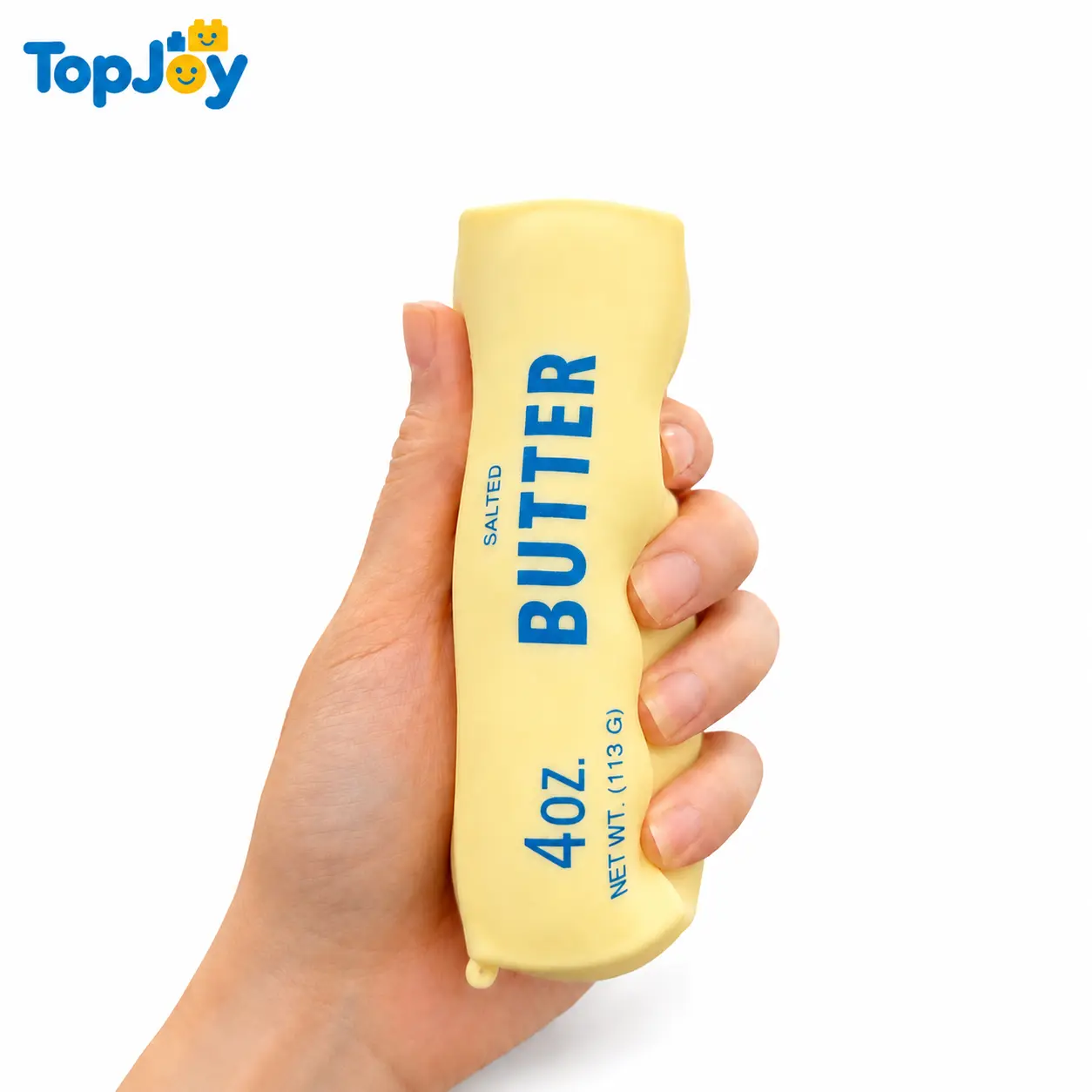 TopJoy Butter Squishy Stress Relief Toy - MID-YEAR SALE, New Realistic Butter Stick Squeeze, Soft PU Foam Fidget for Anxiety & Sensory Relief, Cute Desk Decor for Kids, Office, School & Daily Use