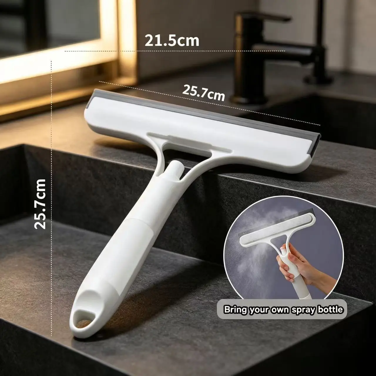Home Must-Have: Water Scrubber, Suitable for Shower Room Mirrors, Balcony, and Floor Surfaces