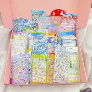 Bundle of 50 Stickers | 3D, Felt & Multi-Material Cartoon Animal Stickers