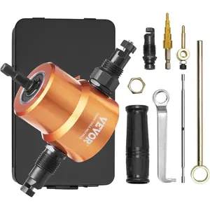 VEVOR Sheet Metal Nibbler, 550W, 2200 RPM Speed, 360 Degree Rotation Electric Nibbler Metal Cutter, Lightweight, Straight Curve and Circle Cutting for Stainless Steel, Aluminum, Plastic, Wood BoardVEVOR Super Brand Day