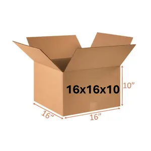 16x16x10 (200 lb strength) | SINGLE CARDBOARD BOX