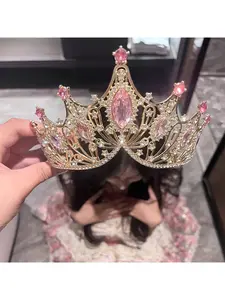 Birthday crown headpiece women's dress headband bride tiara goddess photo prop hairband hair accessory