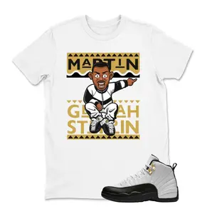 12s Taxi Shirt Men, Shirt To Match Jordan 12 TAXI, Martin Sneaker Graphic Tee, Unisex T-Shirt, 100% Cotton, Classic Fit Casual Short Sleeve Tee