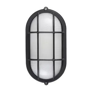 Leonlite Bulkhead 8.5“ Outdoor Wall Sconce - Black
