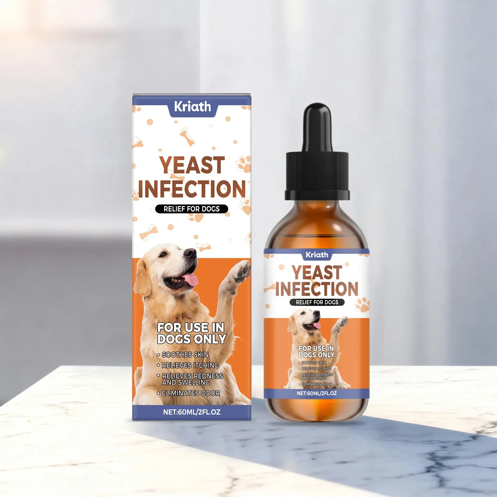 Dog Skin Itching & Redness Relief Drops | Natural Herbal Immune Support | Tasty Chicken Flavor | For Healthy Fur & Happy Pups