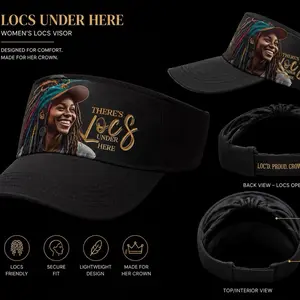 LOCS UNDER HERE — Women's Locs Visor